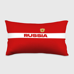 Подушка-антистресс Russia - красно-белый, цвет: 3D-принт
