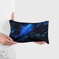 Подушка-антистресс Blue black background, цвет: 3D-принт — фото 2