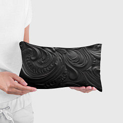 Подушка-антистресс Черная объемная текстура, цвет: 3D-принт — фото 2