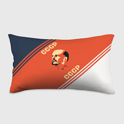 Подушка-антистресс Ленин на красном фоне, цвет: 3D-принт