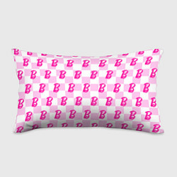 Подушка-антистресс Розовая шашка и Барби, цвет: 3D-принт