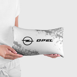 Подушка-антистресс Opel speed на светлом фоне со следами шин: надпись, цвет: 3D-принт — фото 2