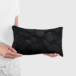 Подушка-антистресс Черные неоноыве плиты, цвет: 3D-принт — фото 2