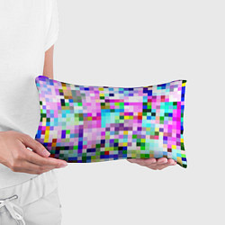 Подушка-антистресс Пиксельная яркая абстракция, цвет: 3D-принт — фото 2
