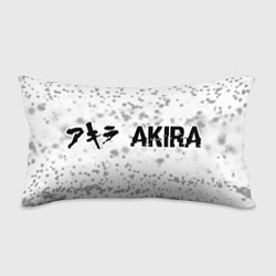 Подушка-антистресс Akira glitch на светлом фоне: надпись и символ, цвет: 3D-принт