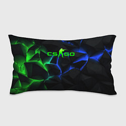 Подушка-антистресс CS GO green blue neon, цвет: 3D-принт