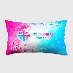 Подушка-антистресс My Chemical Romance neon gradient style: надпись и, цвет: 3D-принт