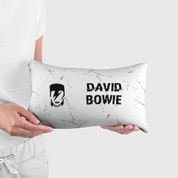 Подушка-антистресс David Bowie glitch на светлом фоне: надпись и симв, цвет: 3D-принт — фото 2