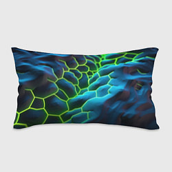 Подушка-антистресс Зеленые текстурные плиты, цвет: 3D-принт