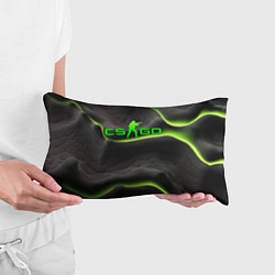 Подушка-антистресс CSGO green black logo, цвет: 3D-принт — фото 2