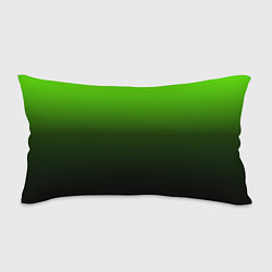 Подушка-антистресс Градиент ядовитый зеленый - черный, цвет: 3D-принт