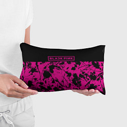 Подушка-антистресс Black pink - emblem - pattern - music, цвет: 3D-принт — фото 2