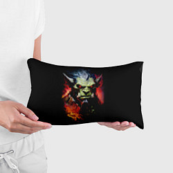 Подушка-антистресс Орк в огне, цвет: 3D-принт — фото 2