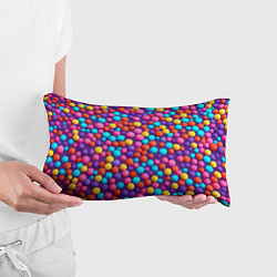 Подушка-антистресс Паттерн разноцветные шарики - нейросеть, цвет: 3D-принт — фото 2