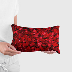 Подушка-антистресс Лепестки алых роз, цвет: 3D-принт — фото 2