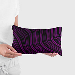 Подушка-антистресс Абстракция фиолетовые линии, цвет: 3D-принт — фото 2