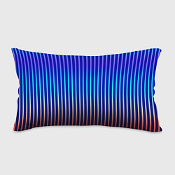 Подушка-антистресс Полосатый синий градиент, цвет: 3D-принт
