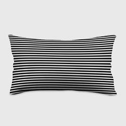 Подушка-антистресс Чёрный в белую полоску, цвет: 3D-принт