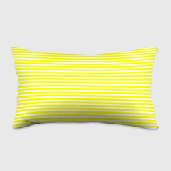 Подушка-антистресс Жёлтый с белыми полосками, цвет: 3D-принт
