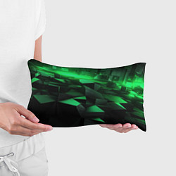 Подушка-антистресс Зеленые квадратные плиты, цвет: 3D-принт — фото 2