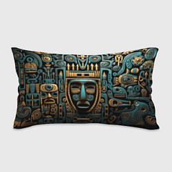 Подушка-антистресс Орнамент с маской в египетском стиле, цвет: 3D-принт