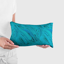 Подушка-антистресс Голубая масляная краска, цвет: 3D-принт — фото 2