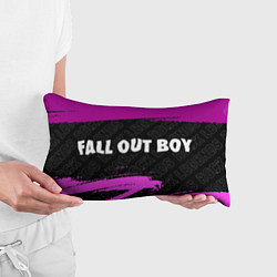 Подушка-антистресс Fall Out Boy rock legends по-горизонтали, цвет: 3D-принт — фото 2