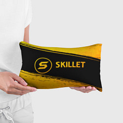 Подушка-антистресс Skillet - gold gradient по-горизонтали, цвет: 3D-принт — фото 2