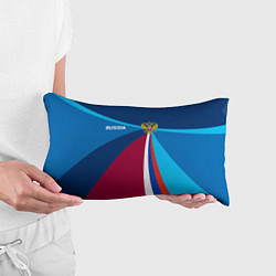 Подушка-антистресс Герб и триколор России с геометрией, цвет: 3D-принт — фото 2