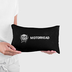 Подушка-антистресс Motorhead glitch на темном фоне по-горизонтали, цвет: 3D-принт — фото 2