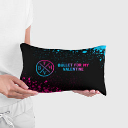 Подушка-антистресс Bullet For My Valentine - neon gradient по-горизон, цвет: 3D-принт — фото 2