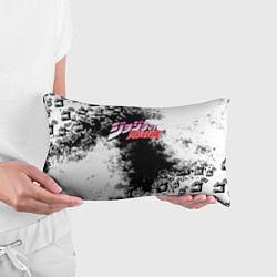 Подушка-антистресс JoJos Bizarre лого с красками, цвет: 3D-принт — фото 2