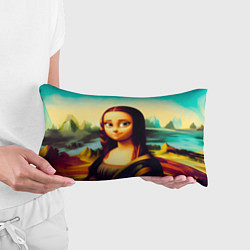 Подушка-антистресс Нейросеть - Мона Лиза в стиле Pixar, цвет: 3D-принт — фото 2