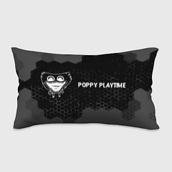 Подушка-антистресс Poppy Playtime glitch на темном фоне по-горизонтал, цвет: 3D-принт