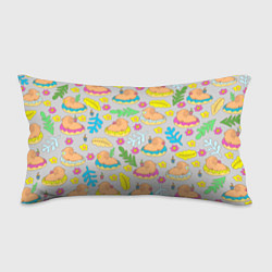 Подушка-антистресс Семья капибар на отдыхе, цвет: 3D-принт