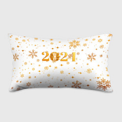 Подушка-антистресс Новый 2024 год - золотой, цвет: 3D-принт