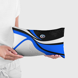Подушка-антистресс BMW - синяя абстракция, цвет: 3D-принт — фото 2