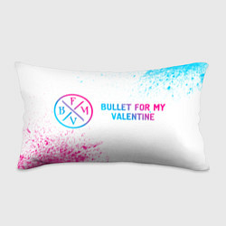 Подушка-антистресс Bullet For My Valentine neon gradient style по-гор, цвет: 3D-принт