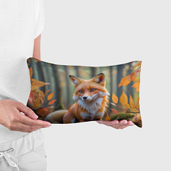 Подушка-антистресс Портрет лисы в осеннем лесу, цвет: 3D-принт — фото 2