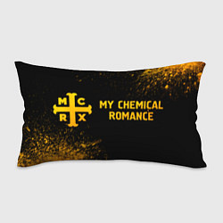 Подушка-антистресс My Chemical Romance - gold gradient по-горизонтали, цвет: 3D-принт