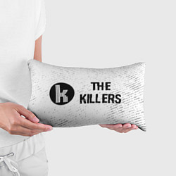 Подушка-антистресс The Killers glitch на светлом фоне по-горизонтали, цвет: 3D-принт — фото 2