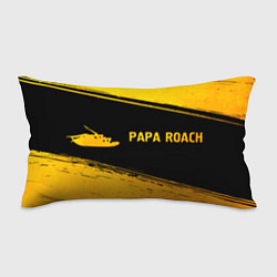 Подушка-антистресс Papa Roach - gold gradient по-горизонтали, цвет: 3D-принт