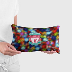 Подушка-антистресс Liverpool все logo неон, цвет: 3D-принт — фото 2
