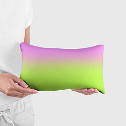 Подушка-антистресс Розовый и ярко-зеленый градиент, цвет: 3D-принт — фото 2