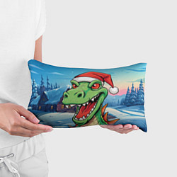 Подушка-антистресс Дракон в новогодней шапке, цвет: 3D-принт — фото 2