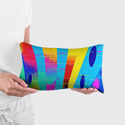 Подушка-антистресс Цветная абстракция - поп арт, цвет: 3D-принт — фото 2