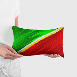 Подушка-антистресс Расцветка Зеленоградского флага, цвет: 3D-принт — фото 2