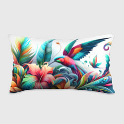 Подушка-антистресс Райская птица - тропики, цвет: 3D-принт