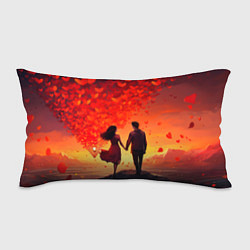 Подушка-антистресс Влюбленная пара в день святого Валентина, цвет: 3D-принт