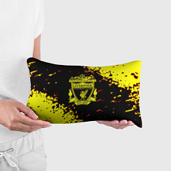Подушка-антистресс Liverpool жёлтые краски текстура, цвет: 3D-принт — фото 2